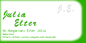julia elter business card